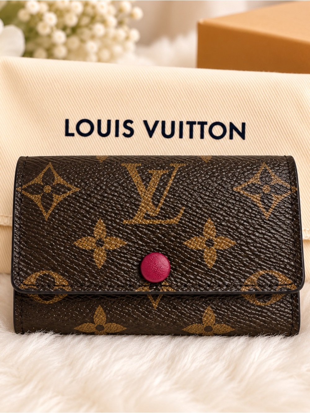 Louis Vuitton Monogram Multiclés 6 Key Holder Fuchsia Full Set Giftable